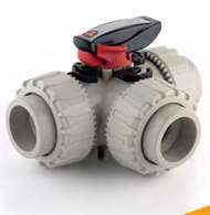 FIP Italy LKDDM Series DN 15÷50 DUAL BLOCK® 3-way Ball Valve