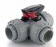 FIP Italy LKDFC Series DN 10÷50 DUAL BLOCK® 3-way Ball Valve