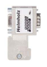 Helmholz 700-972-0BB12 PROFIBUS connector, 90°, screw terminal, with PG